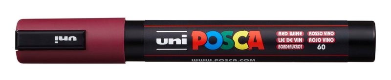 Uni-Ball uni POSCA PC-5M Marker 1 Stück(e) Rot Rundspitze