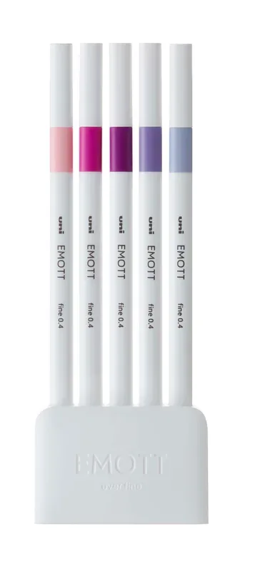 uni-ball - Fineliner Set, 5 Stücke, Multicolor