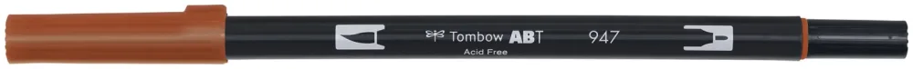 TOMBOW Dual Brush Pen ABT 947 burnt sienna