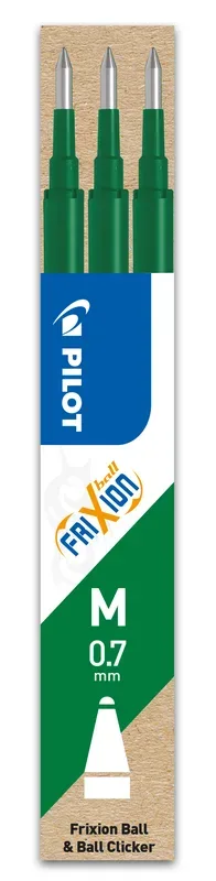 PILOT Mine FriXion Refill BLS-FR7-G-S3 gr&uuml;n, 3er Set