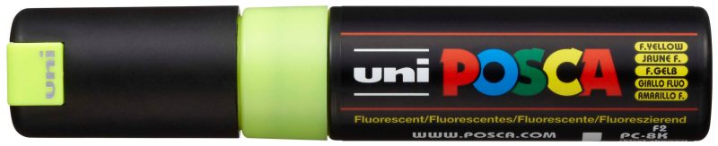 Uni-Ball uni POSCA PC-8K Marker 1 Stück(e) Gelb Meißel