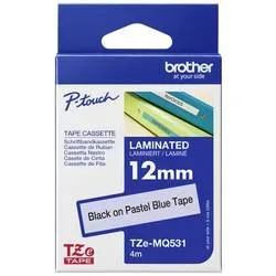 PTOUCH Band, laminiert schw/blau TZe-MQ531 PT-DV600VP 12 mm