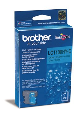 Original Tintenpatrone cyan High Capacity Brother LC-1100 hy c