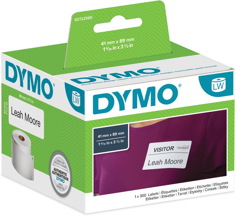 DYMO Namensschilder S0722560 non-perm. 89x41mm 300 St&uuml;ck