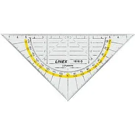 LINEX Geometriedreieck 14cm 100414085 transparent