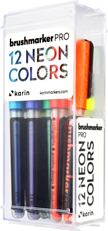 KARIN Brush Marker PRO 27C12 Neon colours 12 St&uuml;ck