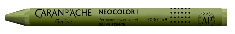 CARAN D'ACHE Wachsmalstift Neocolor 1 7000.249 dunkeloliv