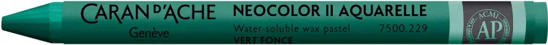 CARAN D'ACHE Wachsmalstift Neocolor II 7500.229 dunkelgr&uuml;n