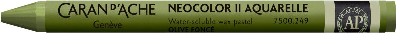 CARAN D'ACHE Wachsmalstift Neocolor II 7500.249 dunkeloliv