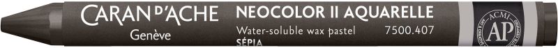 CARAN D'ACHE Wachsmalstift Neocolor II 7500.407 sepia
