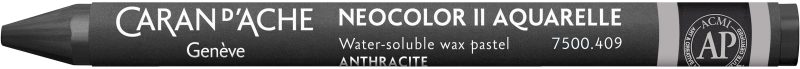 CARAN D'ACHE Wachsmalstift Neocolor II 7500.409 anthrazit