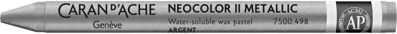 CARAN D'ACHE Wachsmalstift Neocolor II 7500.498 silber