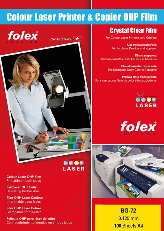 FOLEX Folie A4 BG72 125my 100 Blatt