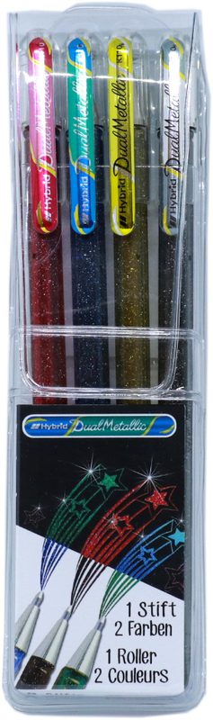 pentel Roller Hybrid Gel Dual Metallic