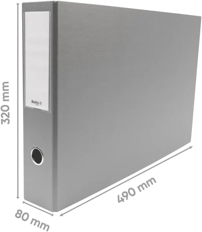 BIELLA Ordner 8cm 120358.00 grau A3 quer