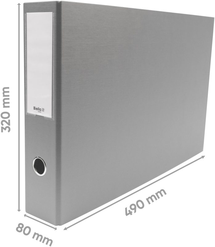 BIELLA Ordner 8cm 120358.00 grau A3 quer