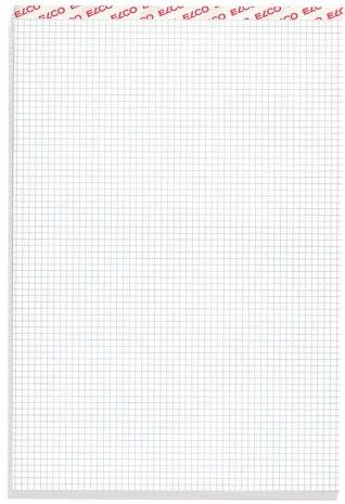 ELCO Notizblock kariert 4mm A5 73422.17 weiss, 70gm2 100 Blatt