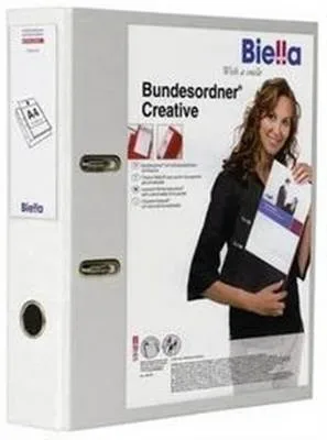 BIELLA Bundesordner Creative 7cm 103427.01 weiss, mit Sichttasche A4
