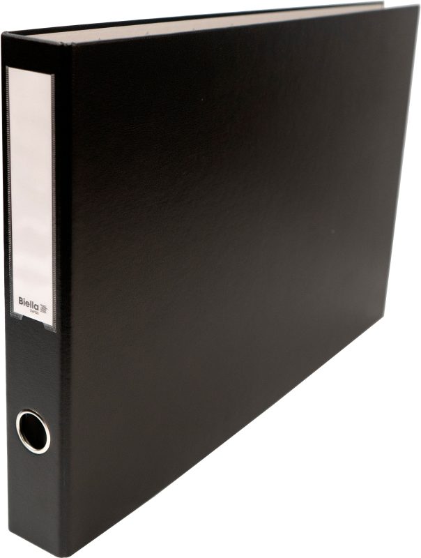 BIELLA Ringbuch Plasti-Quatro 4cm 127354.02 schwarz, 4-Ring, A3 quer