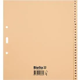 BIELLA Register Karton braun A4 19443100 1-31
