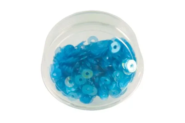 Lochpl&auml;ttchen rund blau pearl