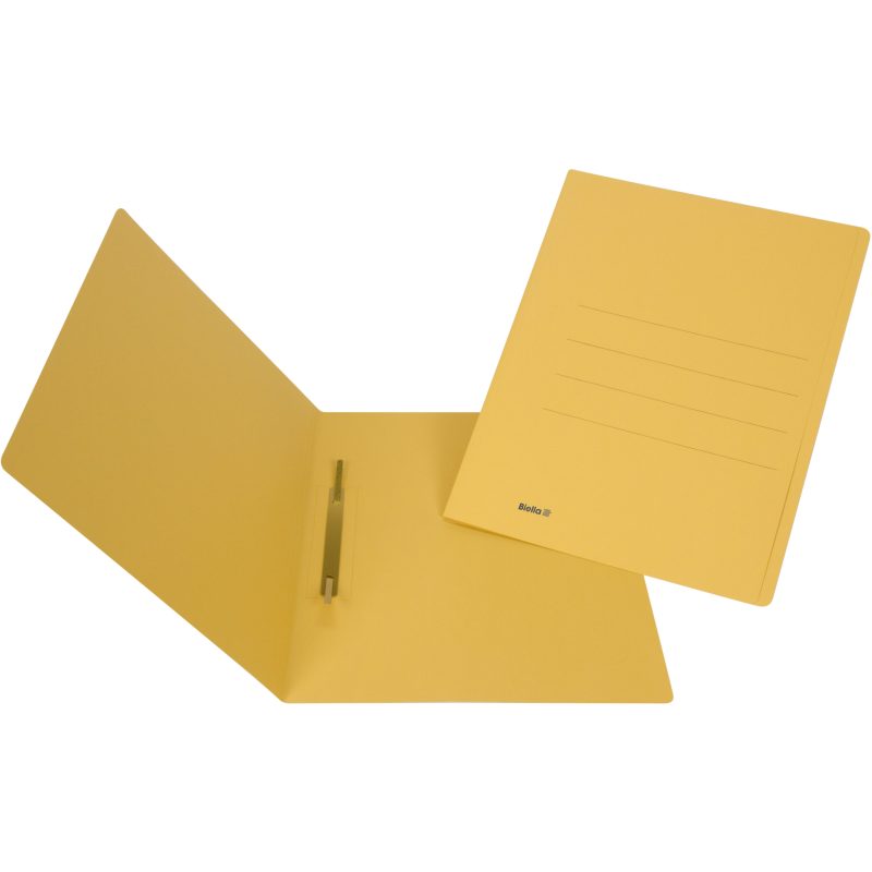 BIELLA Einlagemappen A4 250403.20 gelb,240g, 90 Blatt 50 St&uuml;ck