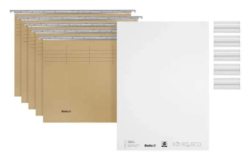 BIELLA H&auml;ngemappen-Set A4 269455.00 oliv 5 St&uuml;ck