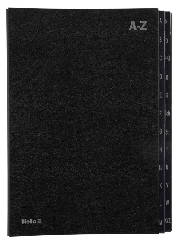 BIELLA Pultmappe A4 323424.00 schwarz, A-Z