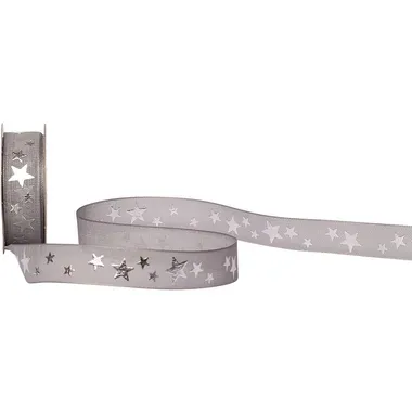 SPYK Band Cubino &Eacute;toiles 1031.1654 16mmx3m Grau-Silber