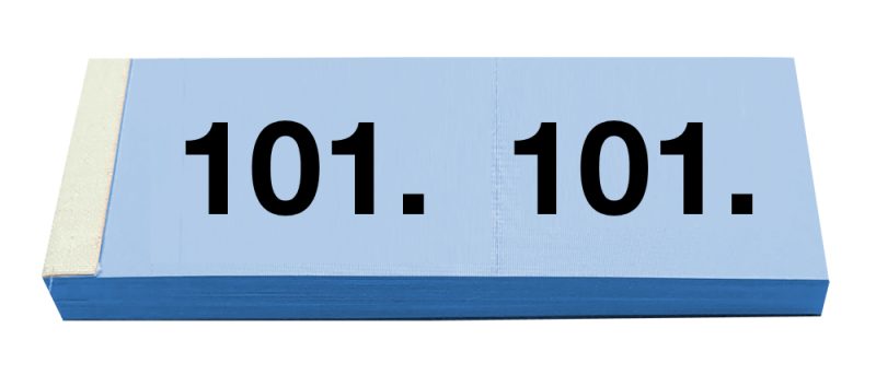 SIMPLEX Garderobenblock 101-200 13082 blau 100 Blatt