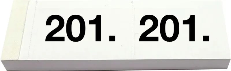 SIMPLEX Garderobenblock Nr. 201-300 13084 weiss 100 Blatt