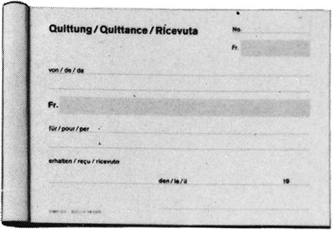 SIMPLEX Quittungen D/F/I A6 16345 D/F/I 50 Blatt