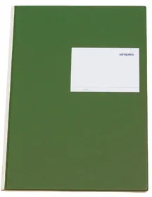 SIMPLEX Statistikbuch A4 19089 4 Kolonnen, gr&uuml;n 80 Blatt