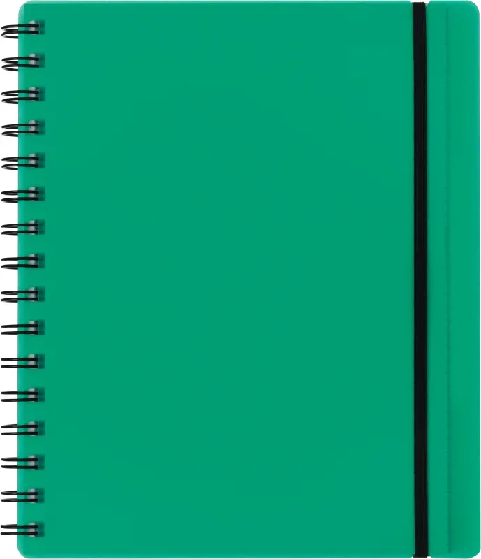KOLMA Notizbuch Easy KolmaFlex A5 06.551.01 gr&uuml;n, kariert 5mm 100 Bl.