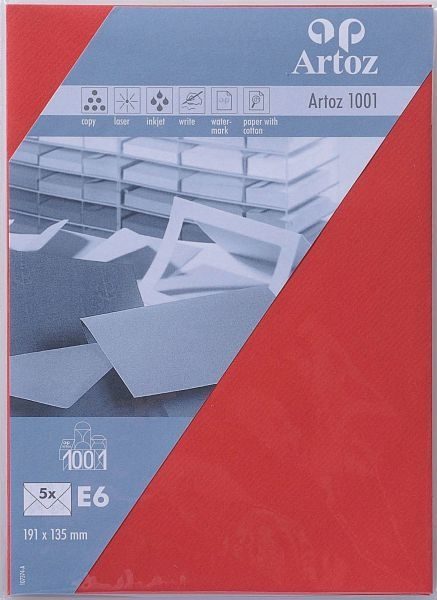 ARTOZ Couverts 1001 E6 107374185 100g, rot 5 St&uuml;ck