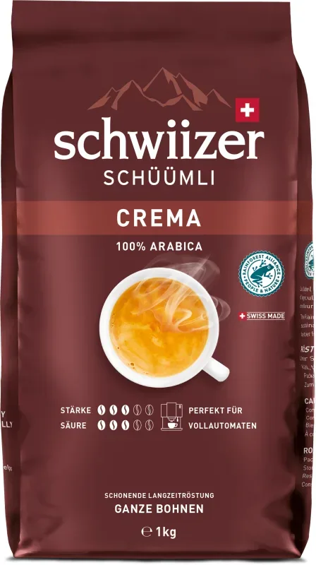 SCHWIIZER Bohnenkaffee 1kg 802857 Sch&uuml;&uuml;mli Crema