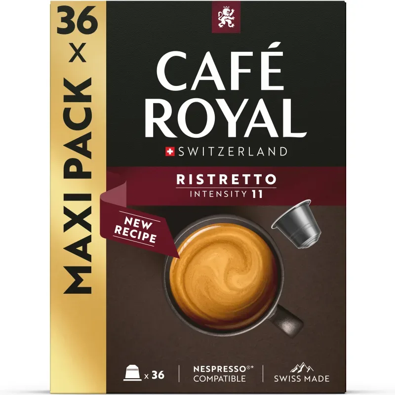 CAFE ROYAL Kaffeekapseln Alu 2001932 Ristretto 36 St&uuml;ck