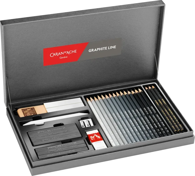 CARAN D'ACHE Graphite Line Gift Box Set 3000.415 assortiert