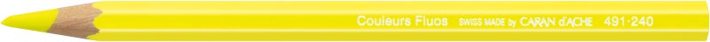 CARAN D'ACHE Farbstift Classic 491.240 gelb fluo
