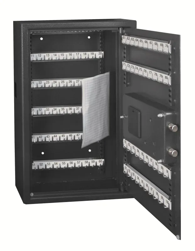 RIEFFEL Schl&uuml;sselkasten VT-SE grau VT-ST 100 SE 55x35x13cm 100 Haken