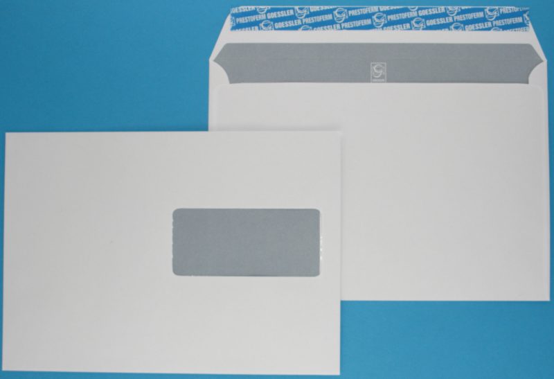 GOESSLER Couvert Cavanna m/Fenster C5 1351 100g, weiss 500 St&uuml;ck