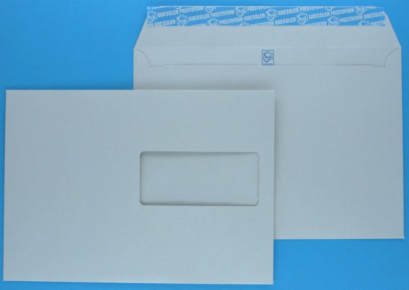 GOESSLER Couvert Renova m/Fenster C5 1364 100g, grau 500 St&uuml;ck