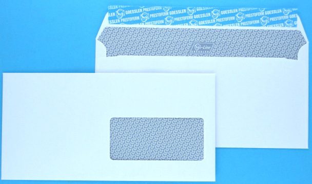 GOESSLER Couvert G-Line m/Fenster C5/6 2031 100g, weiss 500 St&uuml;ck