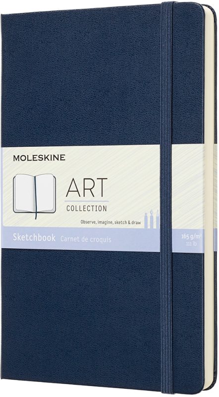MOLESKINE Skizzenbuch L/A5 715611 165g, HC, Saphir