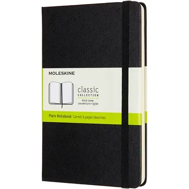 MOLESKINE Notizbuch Medium 18,2x11,8cm 626604 blanko, schwarz, 208 Seiten