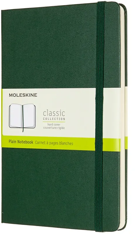 MOLESKINE Notizbuch HC L/A5 629070 blanko, myrtengr&uuml;n, 240 S.
