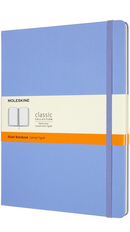 Moleskine Notizbuch Extra Large Liniert, Hortensien Blau