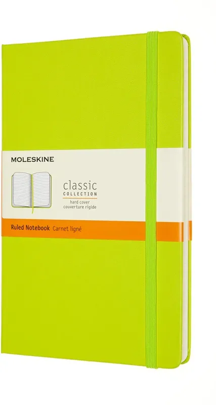 MOLESKINE Notizbuch HC L/A5 850871 liniert,limetten gr&uuml;n,208 S.
