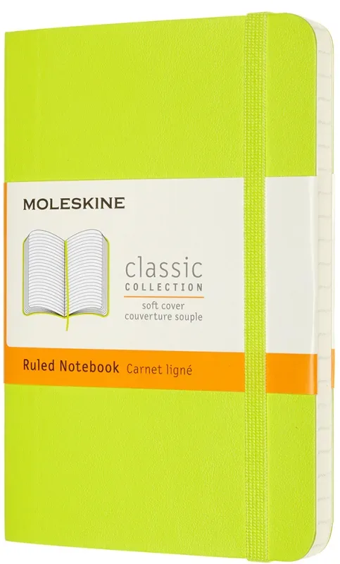 MOLESKINE Notizbuch SC Pocket/A6 850970 liniert,limetten gr&uuml;n,192 S.