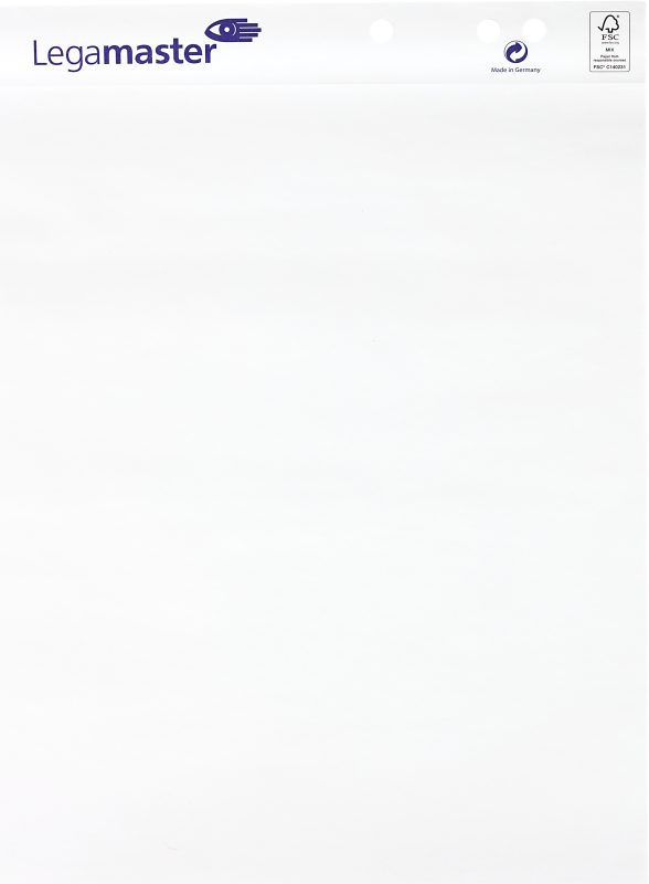 LEGAMASTER Flipchart-Papier blanko 7-156000 weiss holzfrei,blanko 20 Blatt